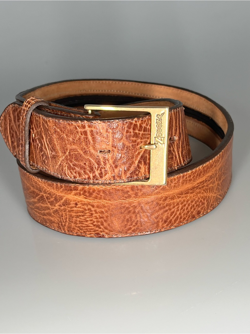 Vintage Nocona Belt Co. Money Belt Size 34 Hidden Zipper Made in Texas